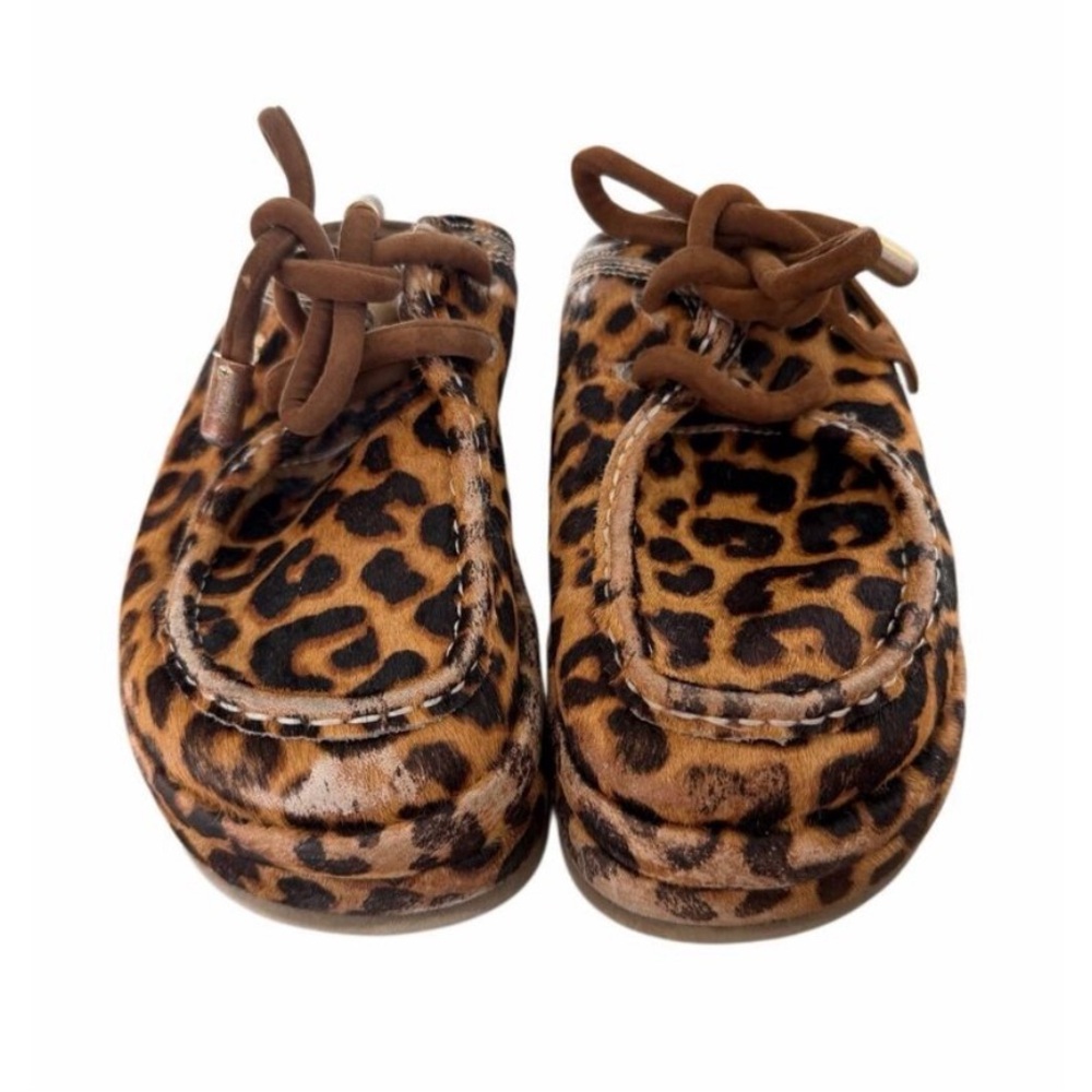 Naked Wolfe shoes BLIZZARD LEOPARD PONY/SHEARLING